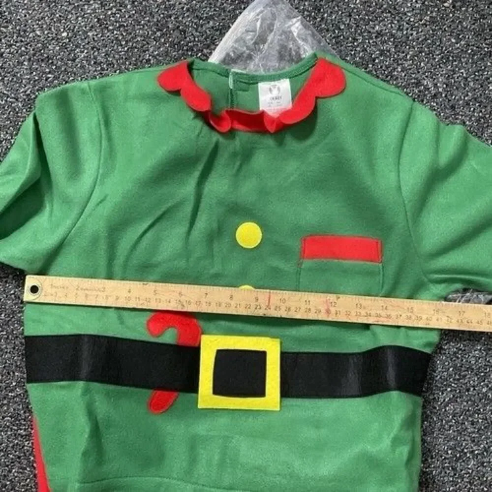 NWT Ikali Christmas Santa Elf Set Halloween Costume W.Hat‎ Unisex Kids Size 8-10